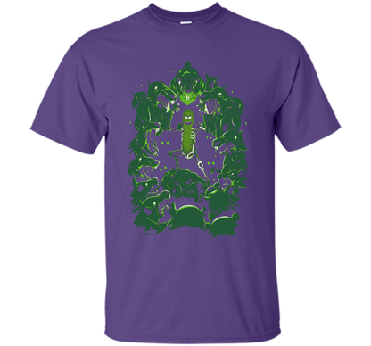 Pickle Rick Vs The Rats T-shirt Purple