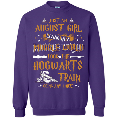 Harry Potter T-shirt Just An August Girl Living In A Muggle World