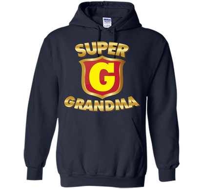 Super Grandma Superhero T-shirt Mother's Parents' Day cool shirt Navy