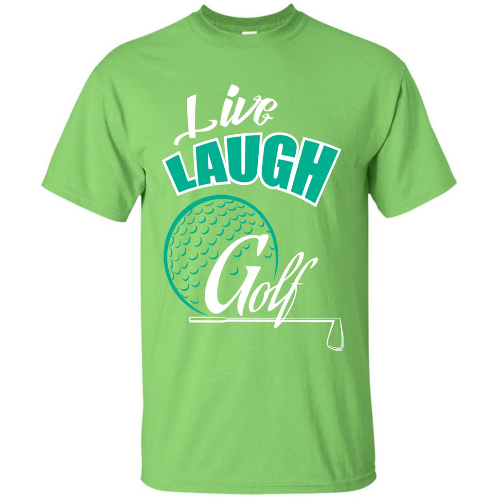 Goft T-shirt Live Laugh Golf Lime
