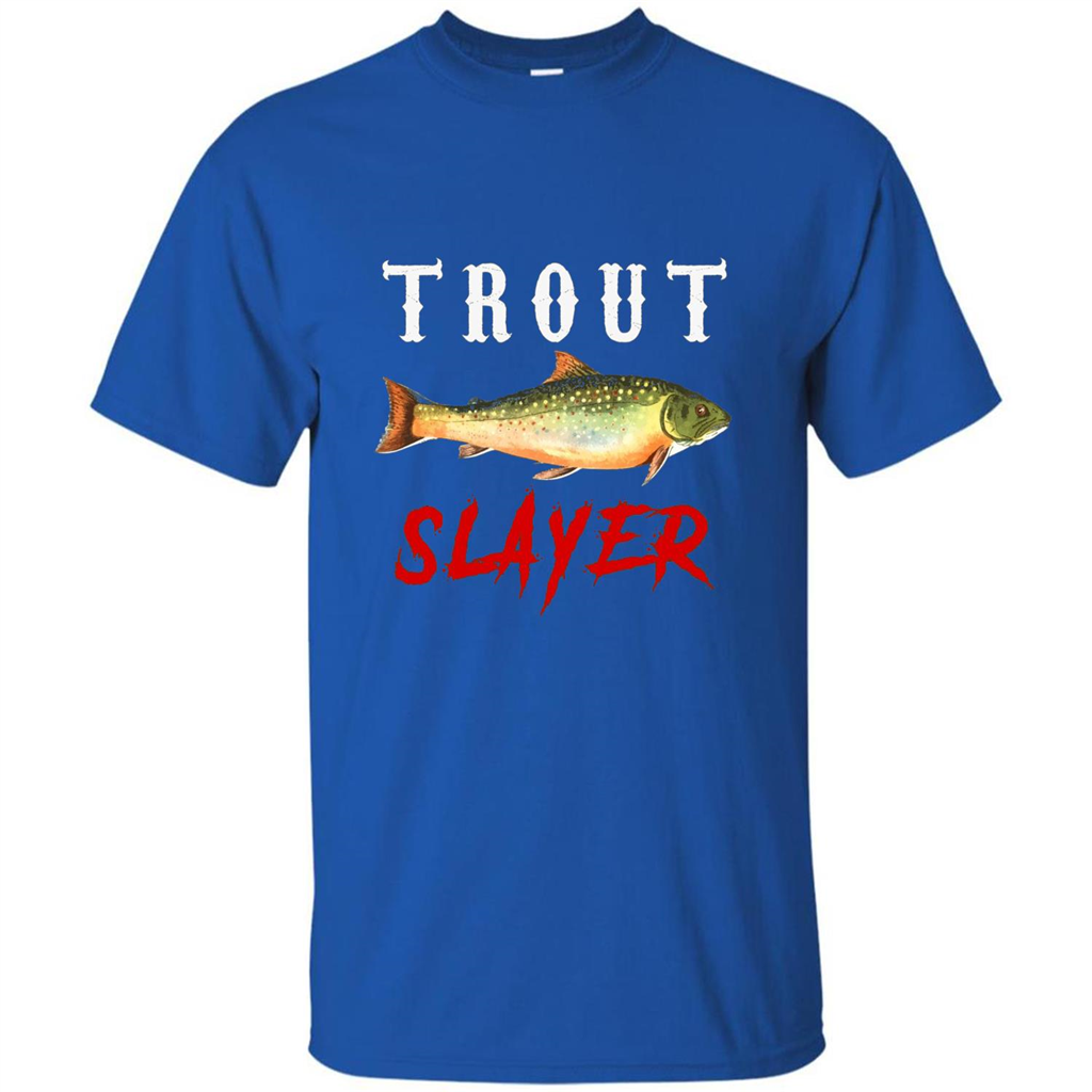 Fisherman T-shirt Trout Slayer T-Shirt Royal