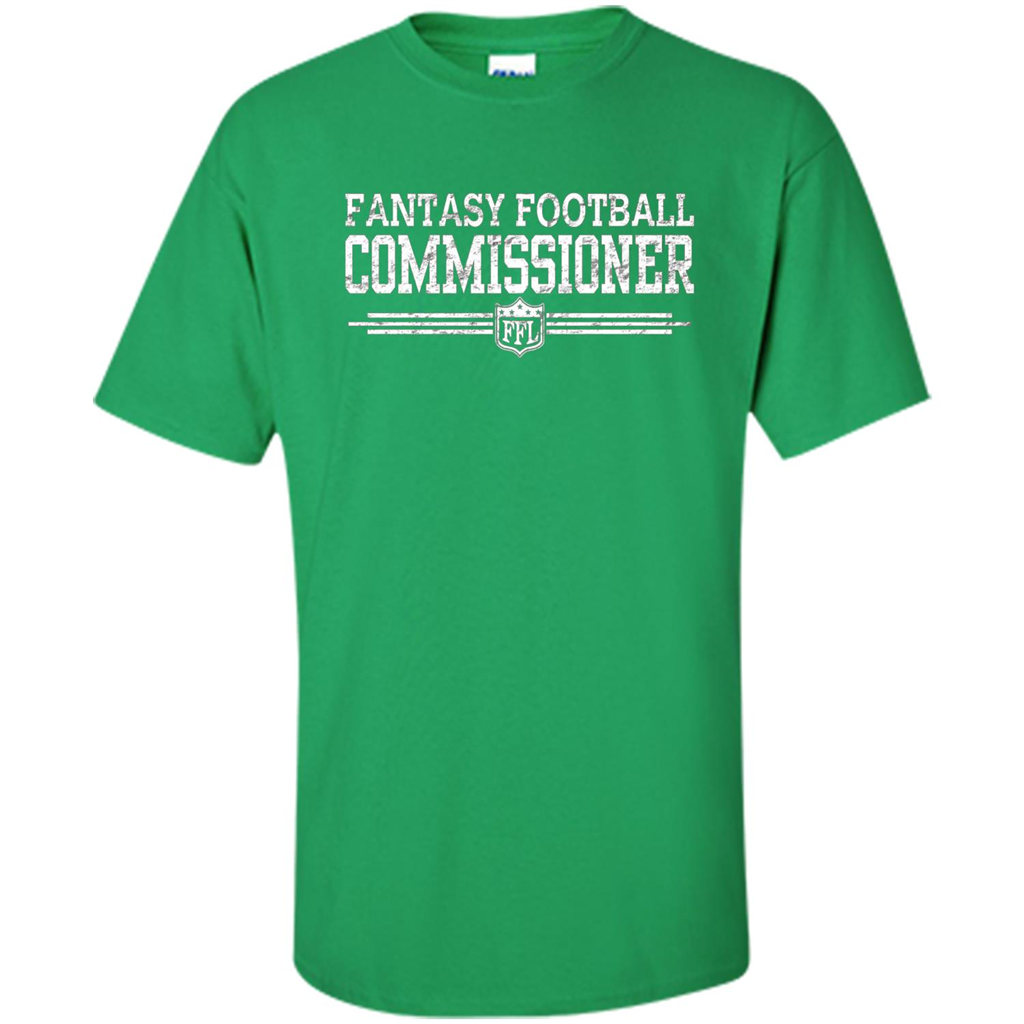 Vintage Fantasy Football Commissioner T-shirt Irish Green