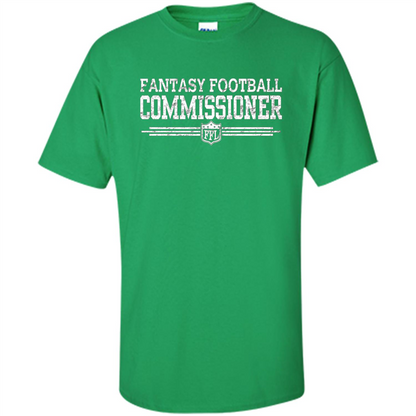 Vintage Fantasy Football Commissioner T-shirt Irish Green