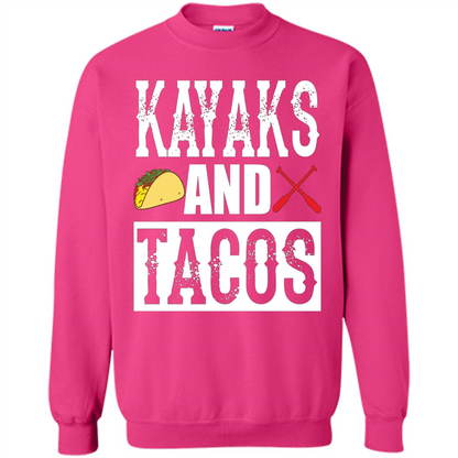 Funny Taco T-shirt Kayaks and Tacos Heliconia