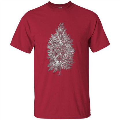 Poplar Tree T-shirt. Tree Poplar Tree Woodsman T-shirt Cardinal