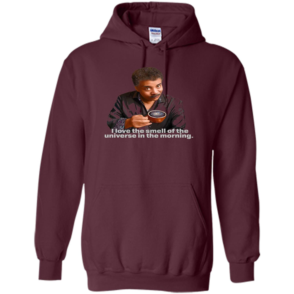 Neil Degrasse Tyson I Love The Smell Of The Universe T-Shirt Maroon