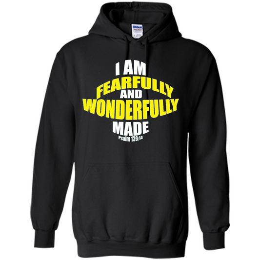 Fearfully And Wonderfully Made Christian T-Shirt Black