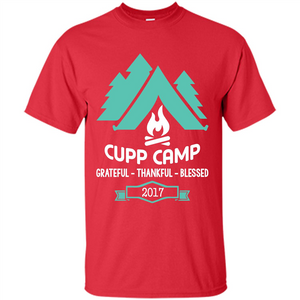 Camping T-shirt Cupp Camp Grateful - Thankful - Blessed 2017