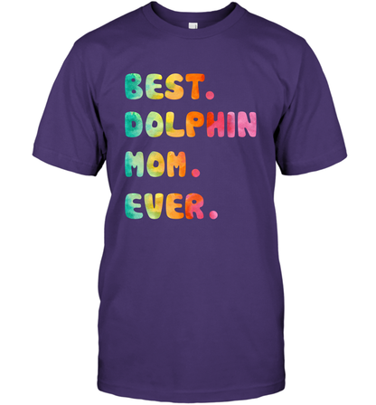 Best Dolphin Mom Ever Shirt T-Shirt T-Shirt Purple