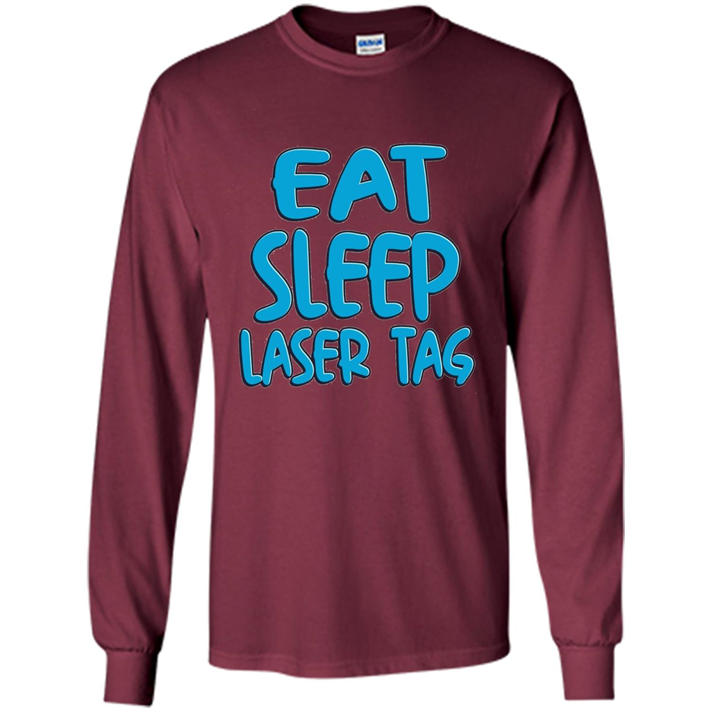 Eat Sleep Laser Tag T-shirt Maroon