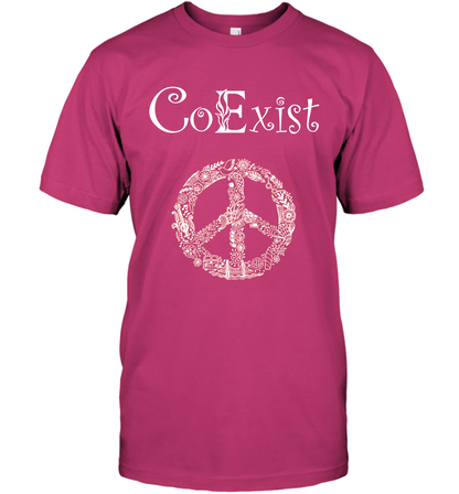 Co Exist Shirt T-Shirt T-Shirt Heliconia