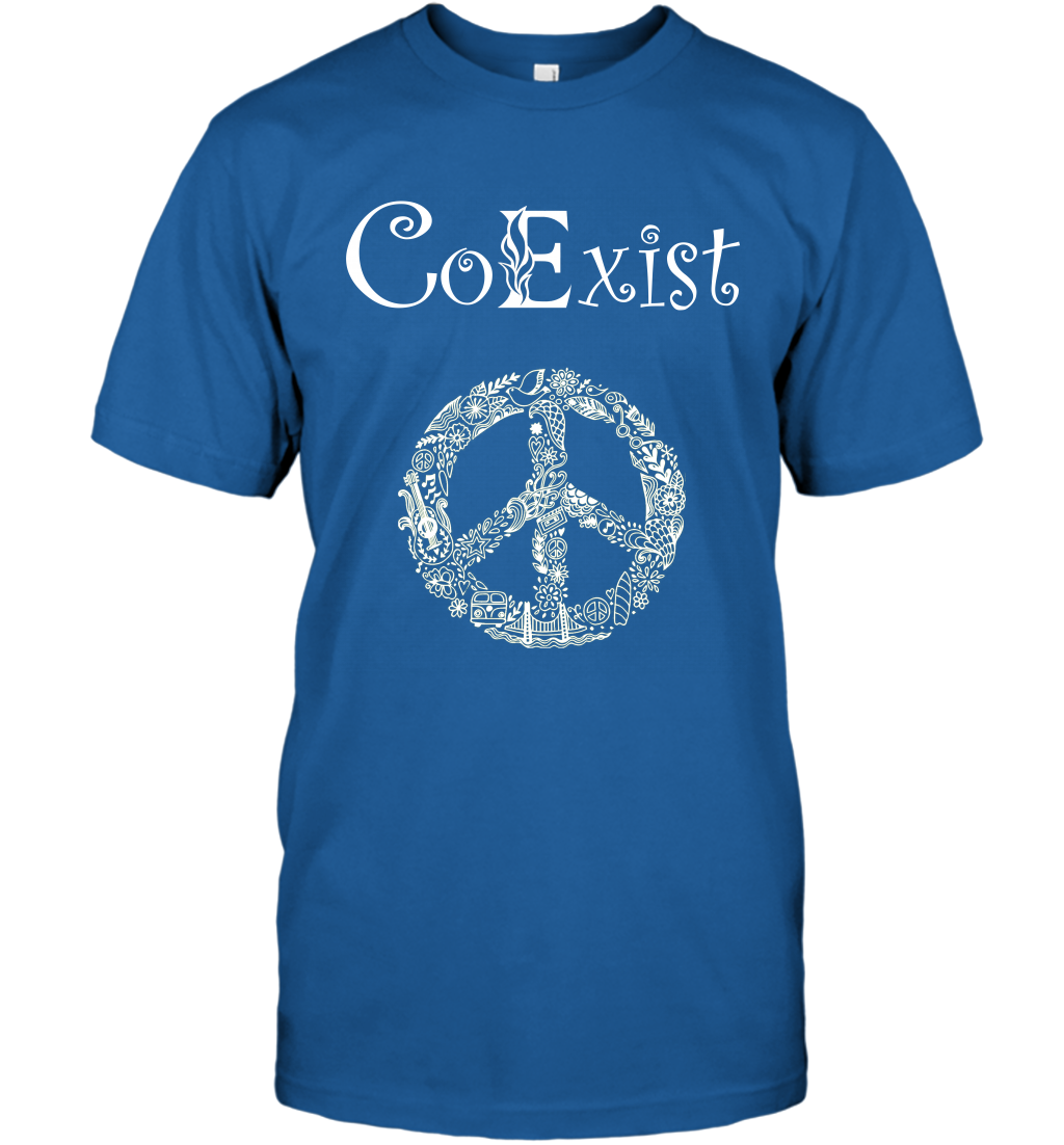 Co Exist Shirt T-Shirt T-Shirt Royal