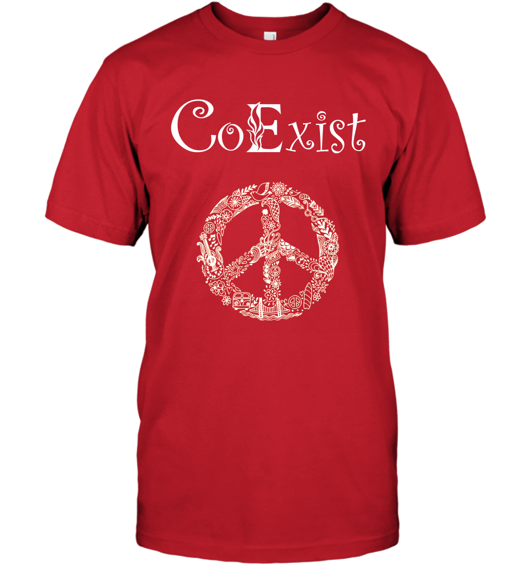 Co Exist Shirt T-Shirt T-Shirt Red
