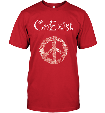 Co Exist Shirt T-Shirt T-Shirt Red