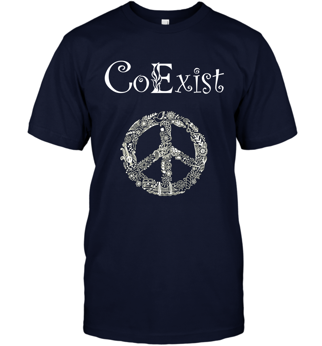 Co Exist Shirt T-Shirt T-Shirt Navy