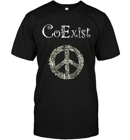 Co Exist Shirt T-Shirt T-Shirt Black