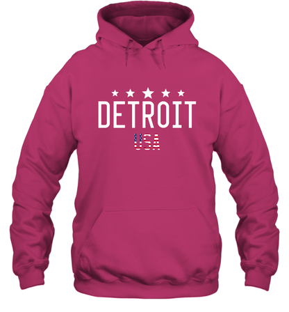 Detroit Usa Shirt Hoodie Hoodie Heliconia