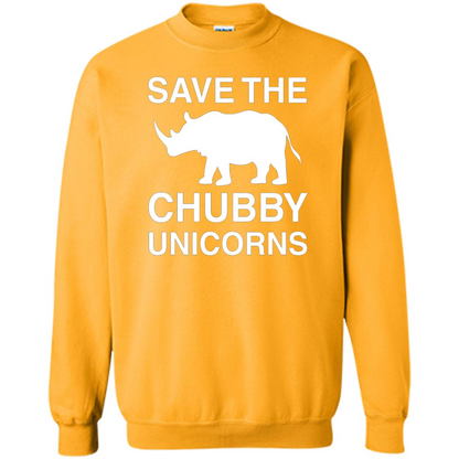 Save the Chubby Unicorns T Shirt For Men, Womens, and Kids Gold