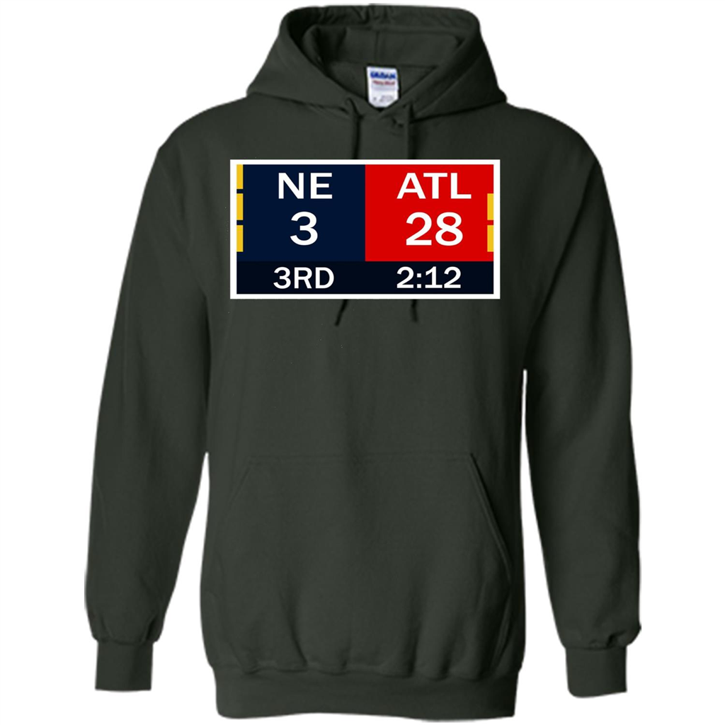 NE 3 ATL 28 Final T-shirt 2 Sides 1 Game Forest Green