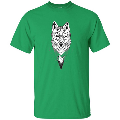 Wolf Moon Mountain Dreamcatcher Bohemian Spirit T-shirt Irish Green