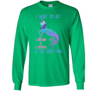 Cute Unicorn Mermaid Mermicorn T-shirt For Girls Irish Green