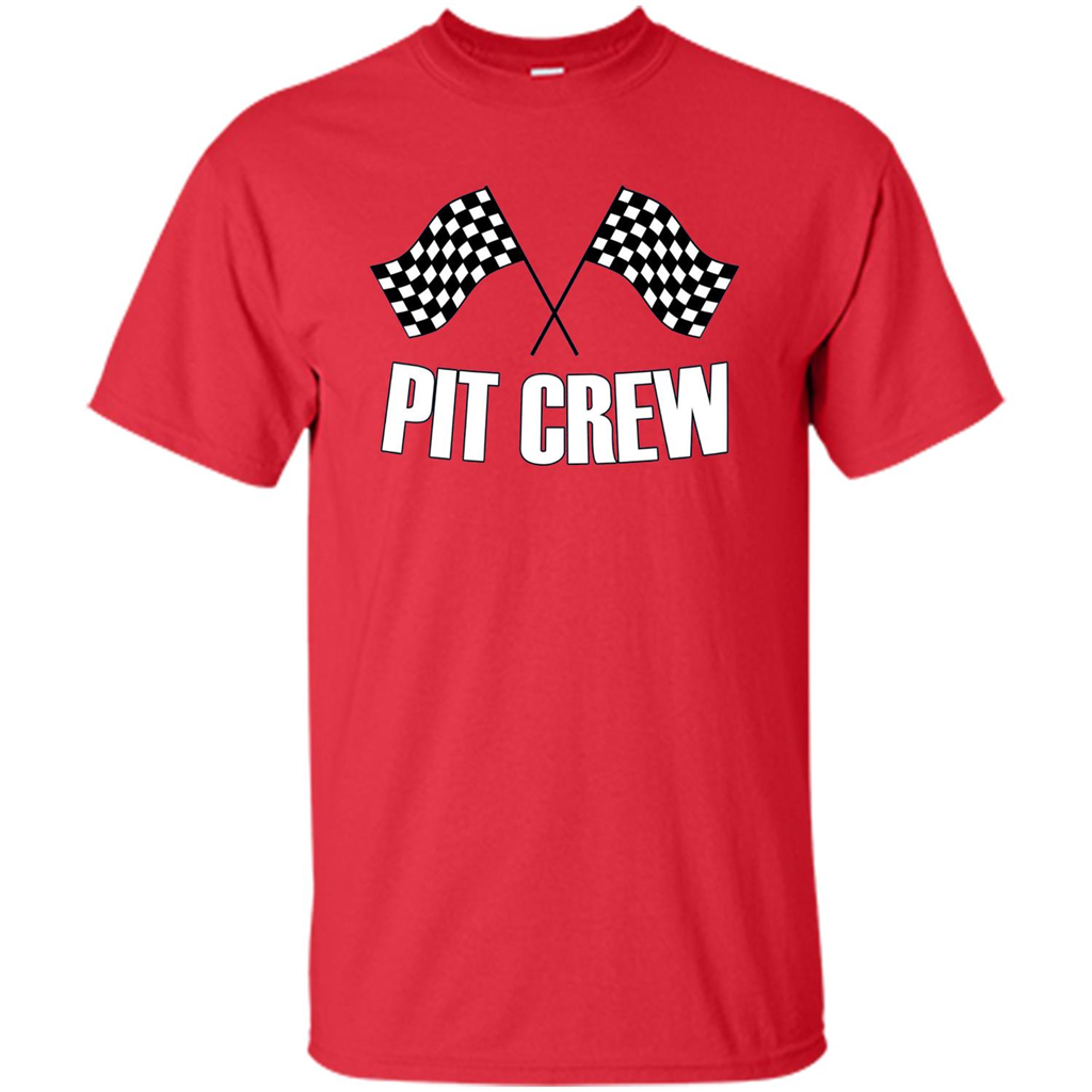 Pit Crew T-shirt for Hosting Race Car Parties Parents Pit Red