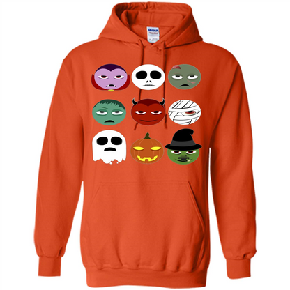 Halloween Emoji T-shirt Orange