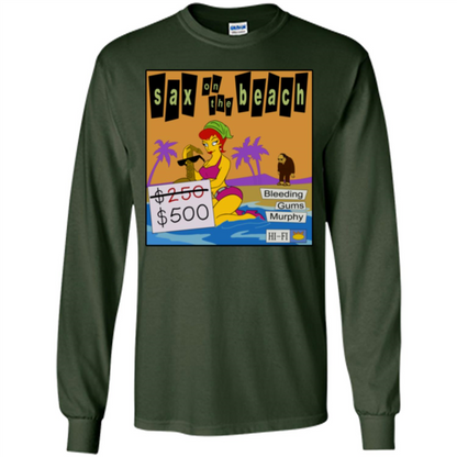 Sax on the Beach Discount Edition T-shirt Forest Green