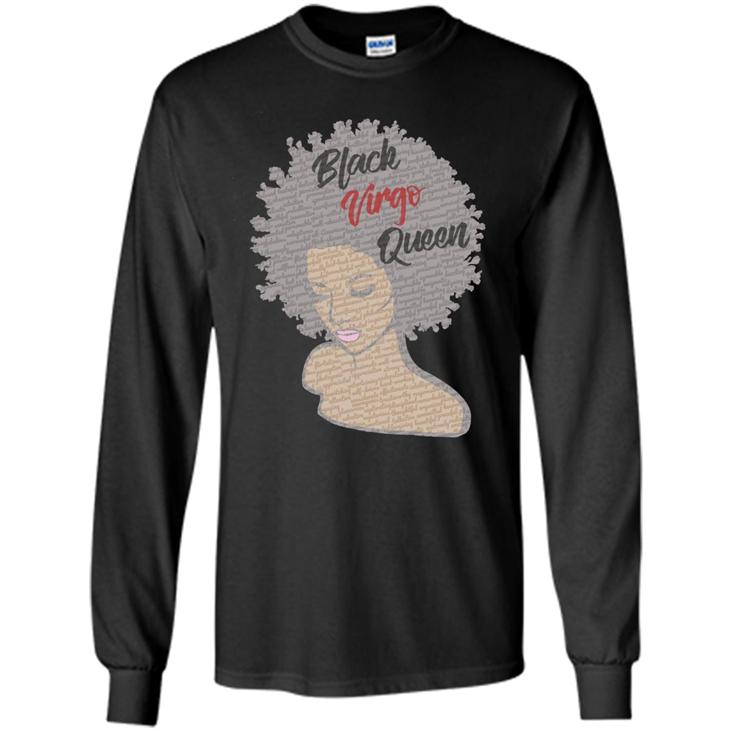 Black Virgo Queen T-shirt Black