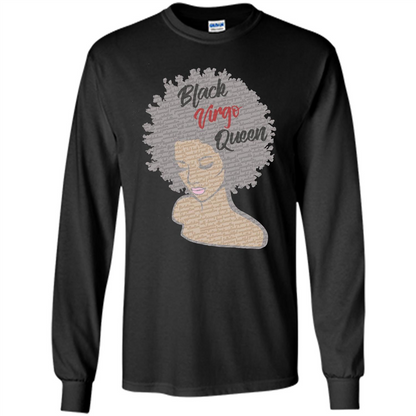Black Virgo Queen T-shirt Black