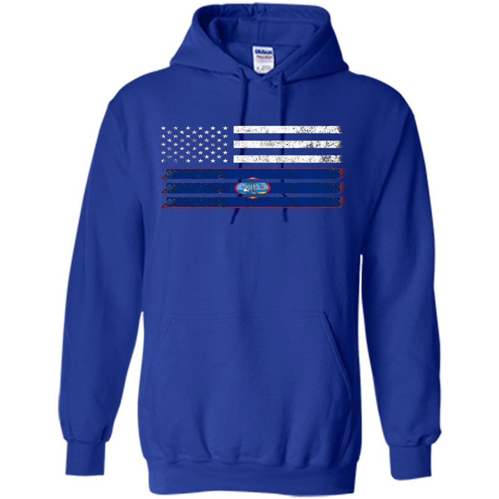 Guamanian American Flag - USA Guam T-shirt Royal