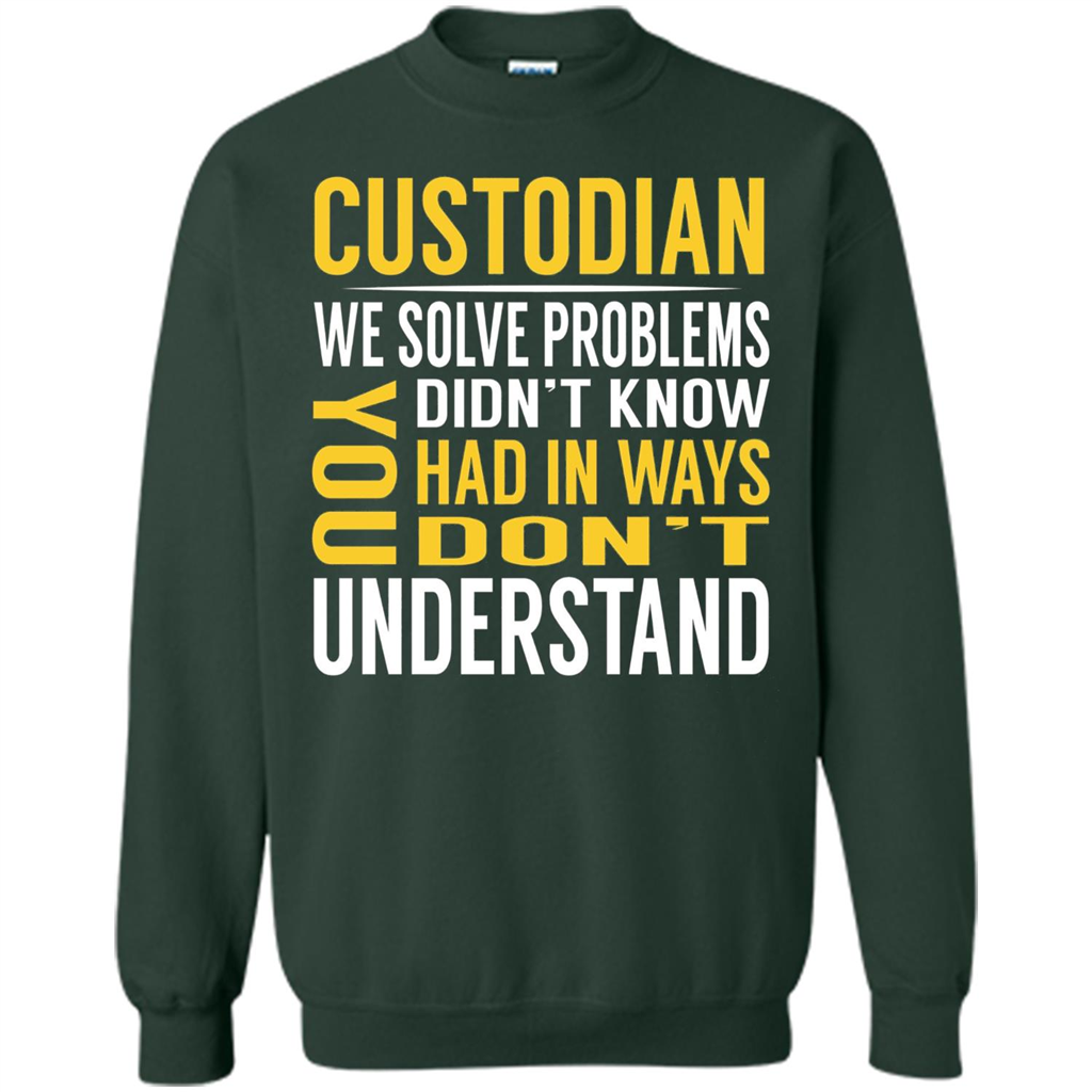 Custodian Solve Problems T-shirt Forest Green