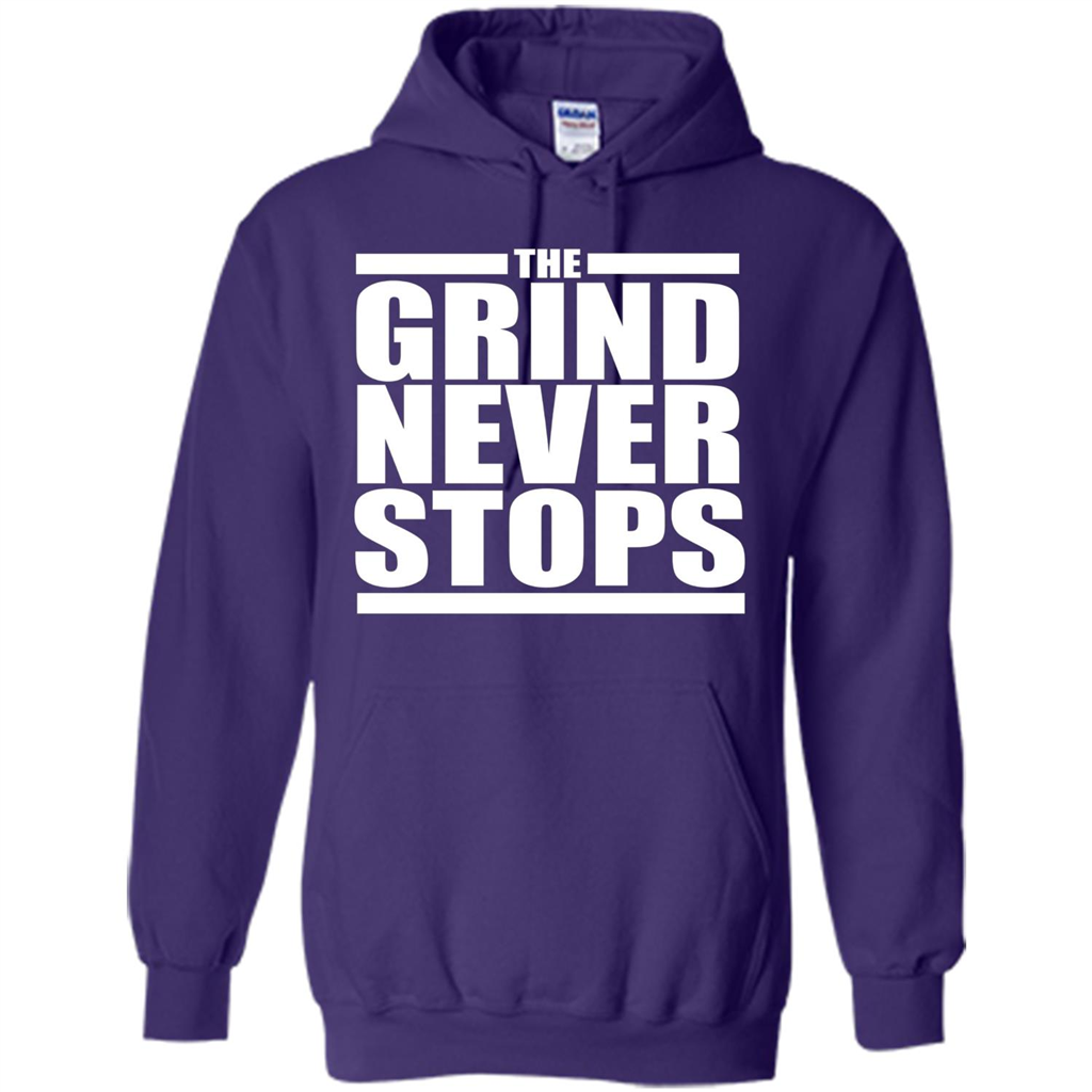 The Grind Never Stops T-shirt Purple