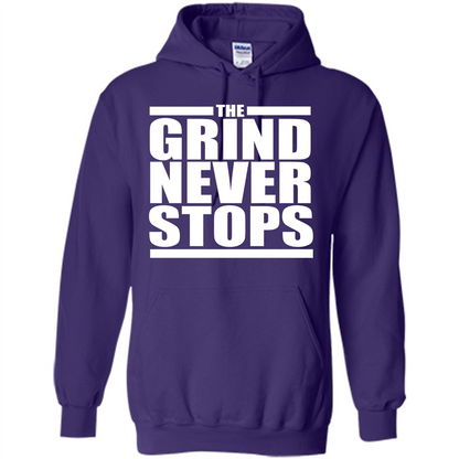 The Grind Never Stops T-shirt Purple