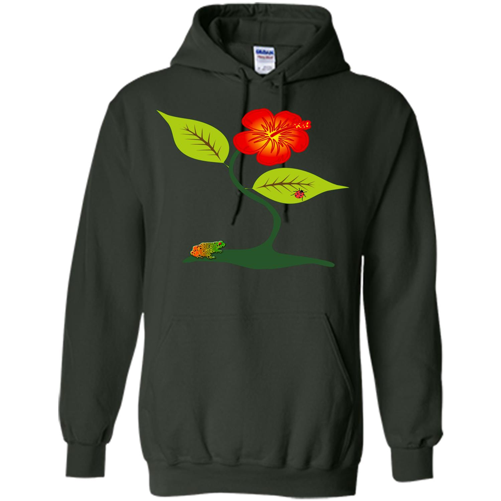 Plant And Flower T-Shirt Forest Green