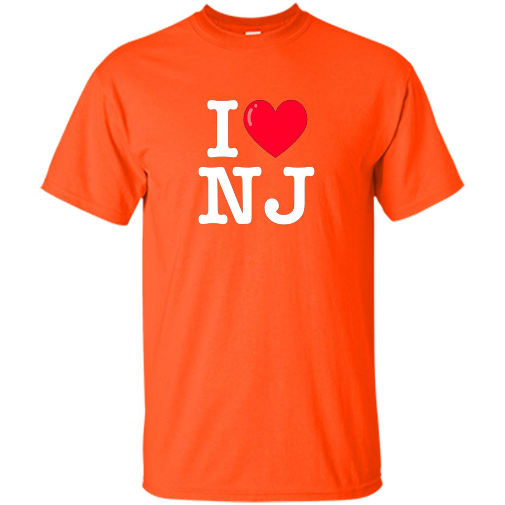 I Heart NJ T-Shirt I Love NJ Orange