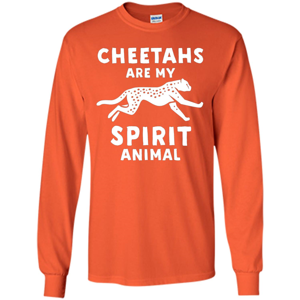Cheetahs Are My Spirit Animal T-shirt Orange