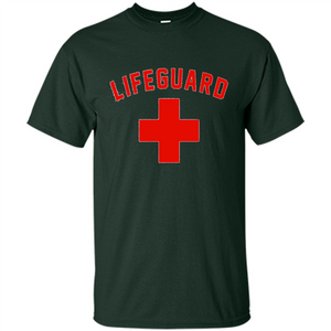 Lifeguard Red And White T-Shirt