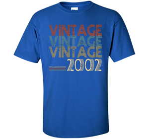 Retro Classic Vintage 2002 - 15th Gift 15 Yrs Years Old cool shirt