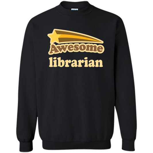 Awesome Librarian T-shirt Black