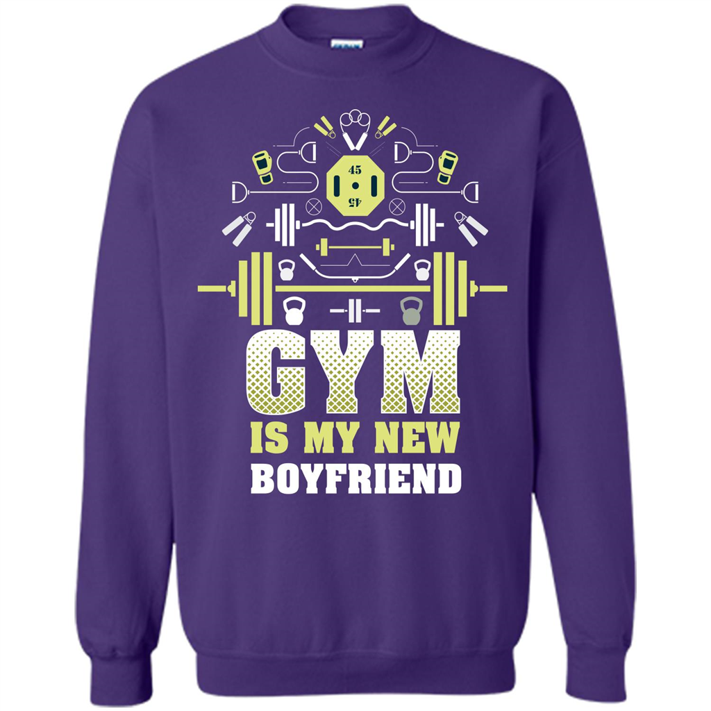 Gym Girl T-shirt Gym Is My New Boyfriend Orange