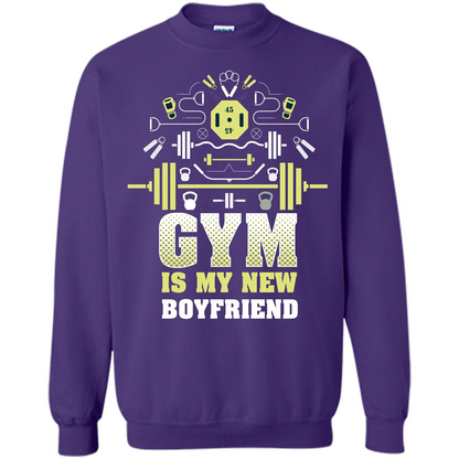 Gym Girl T-shirt Gym Is My New Boyfriend Orange