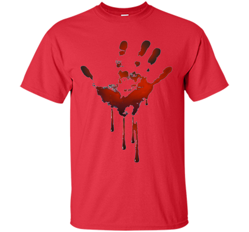 Bloody Handprint T-shirt t-shirt Red
