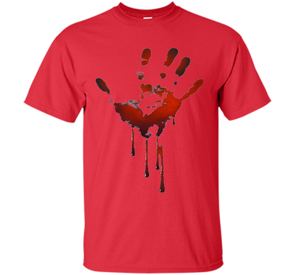 Bloody Handprint T-shirt t-shirt Red