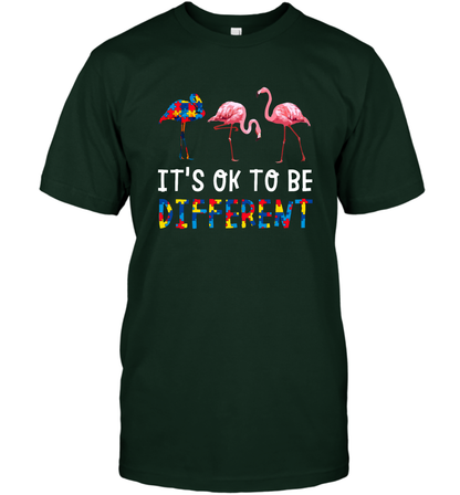 It's Ok To Be Different Autism Awareness Shirt T-Shirt Forest Green