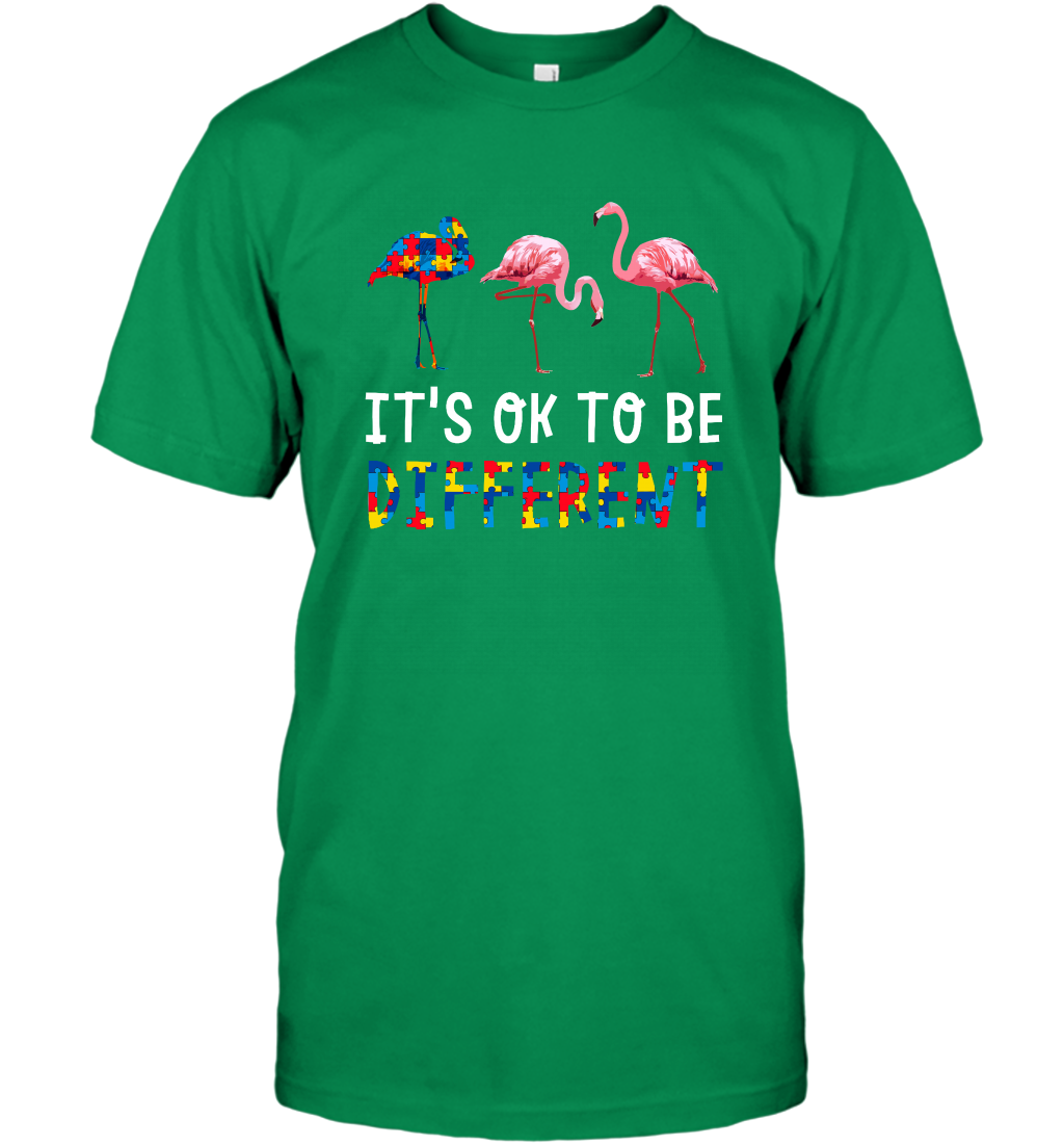 It's Ok To Be Different Autism Awareness Shirt T-Shirt Irish Green