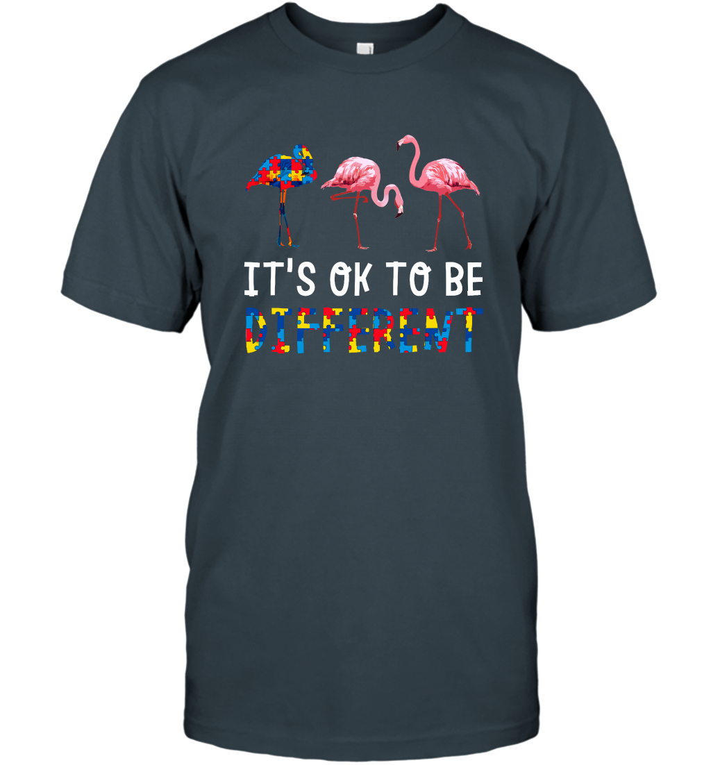 It's Ok To Be Different Autism Awareness Shirt T-Shirt Charcoal