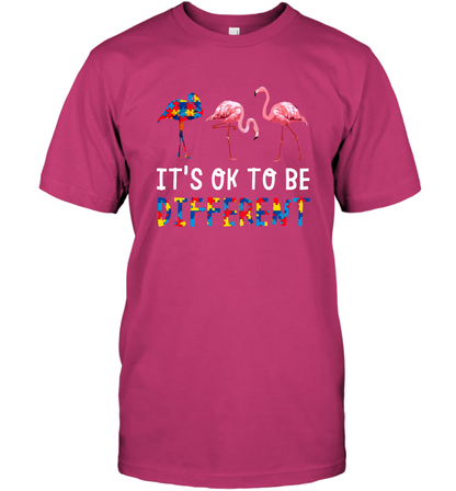 It's Ok To Be Different Autism Awareness Shirt T-Shirt Heliconia
