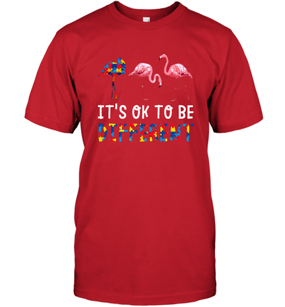 It's Ok To Be Different Autism Awareness Shirt T-Shirt Red