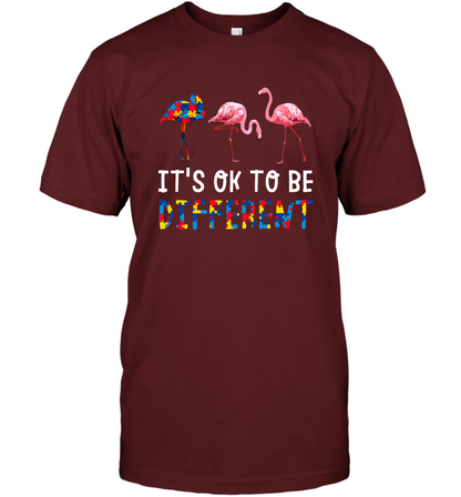 It's Ok To Be Different Autism Awareness Shirt T-Shirt Cardinal